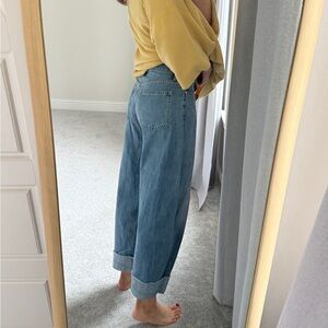 GAP Cuffed Barrel High Rise Jeans